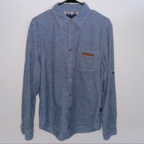 Lee Cooper Denim Jean Button Shirt - Picture 1 of 6